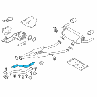 OEM Infiniti Insulator Assy-Front Tube Diagram - 20515-4GD0A