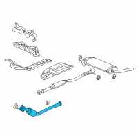 OEM 2006 Saturn Vue Converter & Pipe Diagram - 15842643