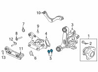 OEM Nissan Sentra Stopper-Arm Bush Diagram - 55044-6LB0B