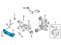 OEM 2020 Nissan Sentra Link COMPL-Lower, Rear Suspension RH Diagram - 551A0-6LB0D