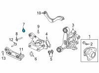 OEM Nissan Sentra Stopper-Arm Bush Diagram - 55044-6LB0A