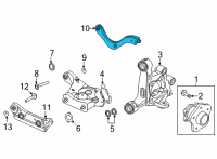 OEM 2020 Nissan Sentra Link COMPL-Upper, Rear Suspension Diagram - 55120-6LB0A