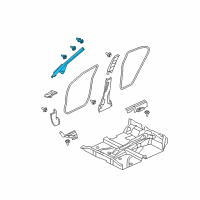 OEM Honda Civic Garnish Assy., R. FR. Pillar *NH686L* (QP LIGHT WARM GRAY) Diagram - 84101-SNA-A11ZE