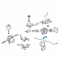 OEM Acura ILX Hose B, Suction Diagram - 57372-TR2-A00