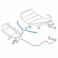 OEM Lincoln Nautilus Front Weatherstrip Diagram - KA1Z-16B990-A