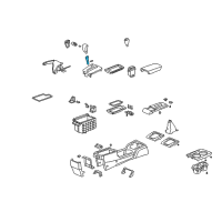 OEM Honda Knob, Select Lever *NH167L* (LEA) (GRAPHITE BLACK) Diagram - 54130-SDA-A54ZC