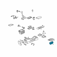 OEM 2006 Honda Accord Holder Assembly, Cup (Black) Diagram - 77230-SDA-A01ZA