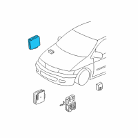 OEM 2003 Honda Pilot Receiver Unit, Keyless Entry Diagram - 38385-S9V-A01