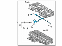 OEM 2021 Toyota Highlander Battery Temperature Sensor Diagram - G9282-48140