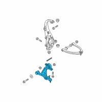 OEM 2011 Infiniti M56 Transverse Link Complete, Left Lower Diagram - 54501-1MA0B