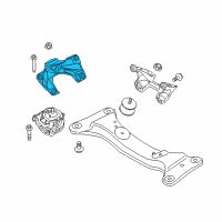 OEM 2018 BMW M2 Drivers Engine Mount Diagram - 22-11-2-289-304