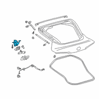 OEM 2022 Toyota GR Supra Lock Assembly Diagram - 64600-WAA01