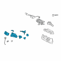 OEM 2012 Acura RL Lock Assembly, Steering Diagram - 06351-SJA-A01