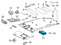 OEM Lexus NX350h LAMP ASSY, SPOT Diagram - 81360-78040