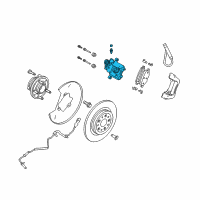 OEM 2019 Ford Taurus Caliper Diagram - EG1Z-2552-C