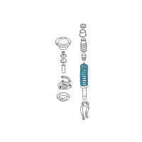 OEM 2004 Kia Optima Front Coil Spring Diagram - 5465038102DS