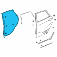 OEM Honda Clarity WEATHERSTRIP, L. RR. DOOR Diagram - 72850-TRT-A02