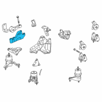 OEM 2015 Toyota Avalon Bracket Diagram - 12313-0P060