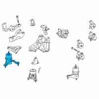 OEM 2009 Lexus ES350 INSULATOR, Engine Mounting Diagram - 12362-0P051