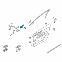 OEM 2020 Kia K900 Door Inside Handle Assembly Diagram - 82610J6010SA1