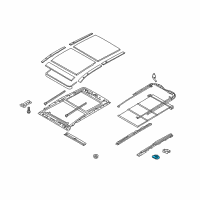 OEM 2016 Hyundai Santa Fe Sport Motor Assembly-PANORAMAROOF(Glass) Diagram - 81631-2W050