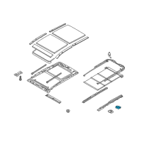 OEM 2016 Hyundai Santa Fe Motor Assembly-PANORAMAROOF(Roller) Diagram - 81631-2W550