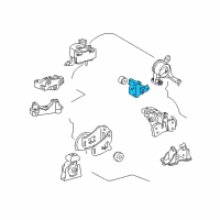 OEM Lexus Bracket, Engine Mounting, Rear(For Transverse Engine) Diagram - 12321-28230