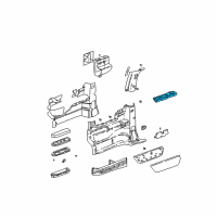 OEM 1997 Oldsmobile Silhouette Holder-Body Side Front Trim Panel Cup (LH) *Graphite Diagram - 10279285