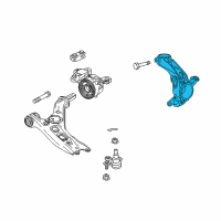 OEM 2018 Honda CR-V Knuckle, Right Front Diagram - 51211-TLA-A52