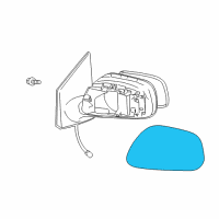 OEM Toyota Corolla Mirror Cover Diagram - 87915-33010-B1