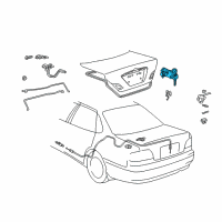 OEM 2003 Toyota Avalon Cylinder & Keys Diagram - 69055-41110