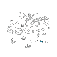 OEM 2009 Ford Explorer Sport Trac Passenger Discriminating Sensor Diagram - 7L2Z-14B422-A