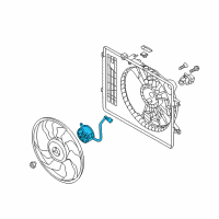 OEM 2016 Kia Cadenza Motor-Radiator Cooling Diagram - 253863R500