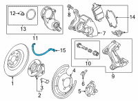 OEM Chevrolet Bolt EV Brake Hose Diagram - 42734787