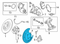 OEM Chevrolet Bolt EV Splash Shield Diagram - 42532789