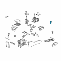 OEM 2009 Honda Accord Knob Assy., Select *NH608L* (UH GUN METALLIC) Diagram - 54130-TA0-A81ZA