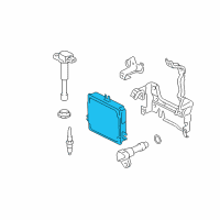 OEM Honda Civic Control Module, Engine (Rewritable) Diagram - 37820-PNF-A12