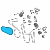 OEM Chevrolet Camaro AC Belt Diagram - 12622244