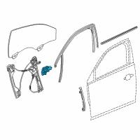 OEM 2019 Chevrolet Impala Window Motor Diagram - 22915254