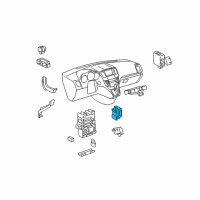 OEM 2006 Lexus RX400h Headlamp Leveling Computer Assembly Diagram - 89940-48091