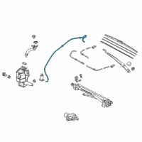 OEM 2022 Toyota Camry Washer Hose Diagram - 90069-46094