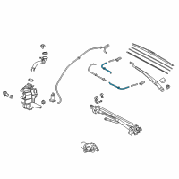 OEM 2020 Toyota Camry Washer Hose Diagram - 90068-33036