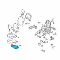 OEM 2009 Toyota Camry Seat Cushion Heater Diagram - 87510-06051