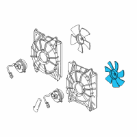 OEM 2014 Acura TSX Fan, Cooling Diagram - 38611-RL8-A01