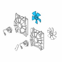 OEM Honda Accord Fan, Cooling Diagram - 19020-RL8-A01