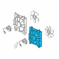 OEM 2013 Honda Accord Shroud Complete Diagram - 38615-5G0-A01