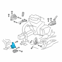 OEM 2018 Chevrolet Traverse Lower Bracket Diagram - 84077634