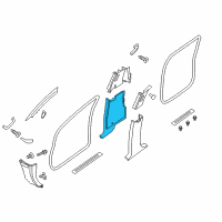 OEM 2020 Nissan Titan GARNISH-Lock Pillar, Lower LH Diagram - 76916-ZR31B