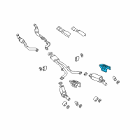 OEM 2005 Pontiac GTO Shield-Exhaust Muffler Rear Heat Diagram - 92161764