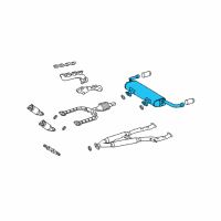 OEM 2008 Lexus SC430 Exhaust Tail Pipe Assembly Diagram - 17430-50200